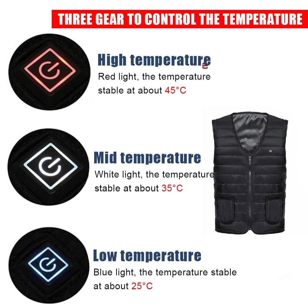 Smart Heating Vest - Blue Force Sports