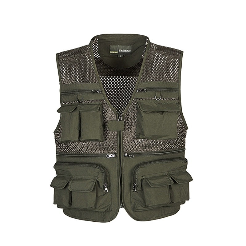 Men's Breathing Mesh Fishing Vest - Blue Force Sports