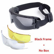High Quality Multipurpose Plastic Protective Glasses with Lenses Set - Blue Force Sports