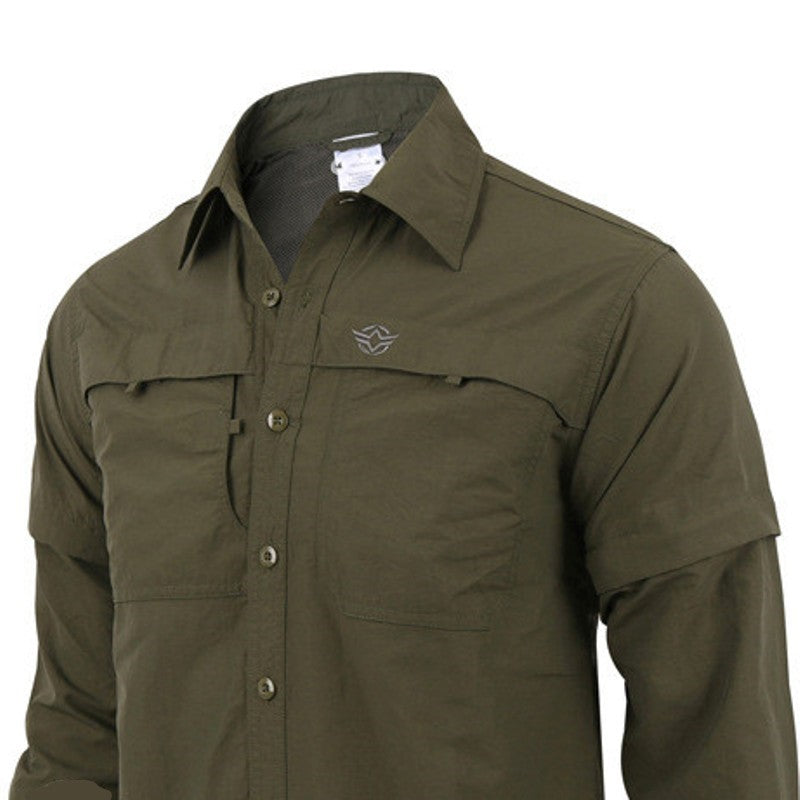 Comfortable Quick-Drying Breathable Cotton Men's Hiking Shirt