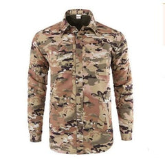 Comfortable Quick-Drying Breathable Cotton Men's Hiking Shirt