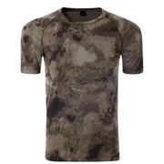 Cute Summer Quick-Drying Breathable Camouflage Men's T-Shirt - Blue Force Sports
