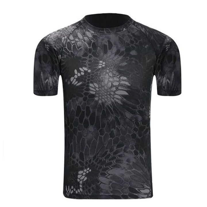 Cute Summer Quick-Drying Breathable Camouflage Men's T-Shirt - Blue Force Sports