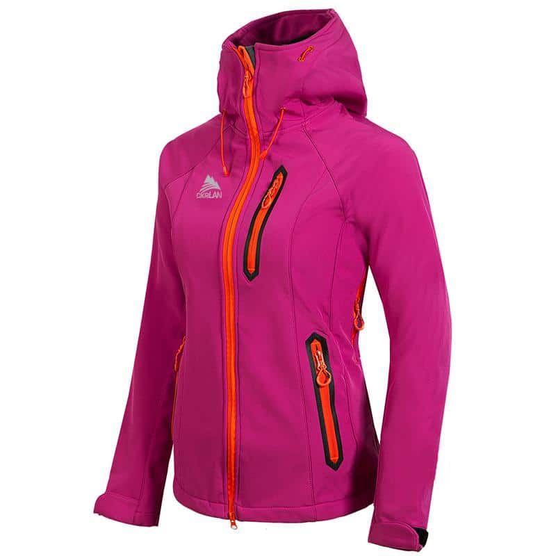 Softshell Fleece Waterproof Woman's Windbreaker - Blue Force Sports