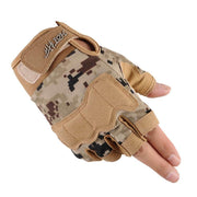 Military Style Fingerless Gloves - Blue Force Sports