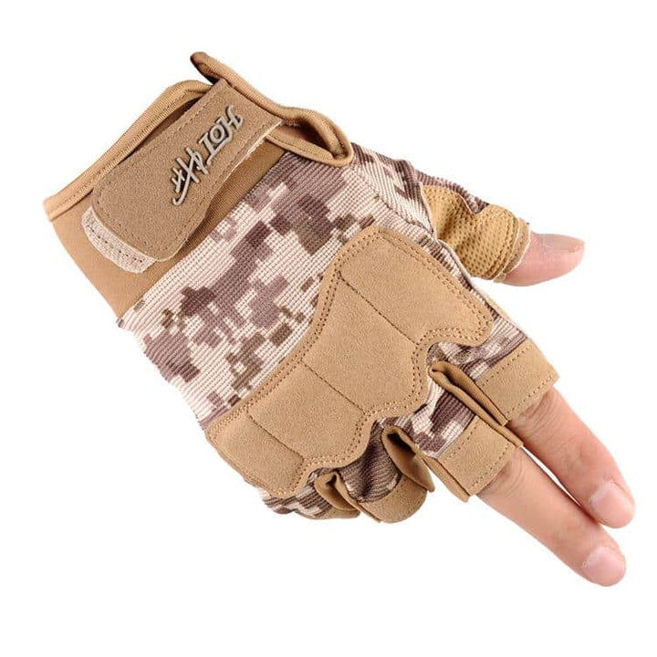 Military Style Fingerless Gloves - Blue Force Sports