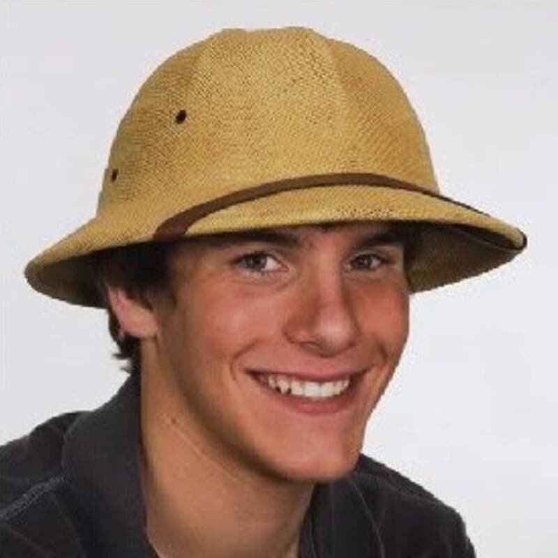 Unisex Straw Breathing Safari Hat - Blue Force Sports