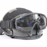 High Quality Multipurpose Anti-Fog Plastic Tactical Helmet - Blue Force Sports