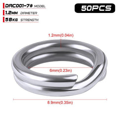 Fishing Split Rings for Hard Bait - Blue Force Sports