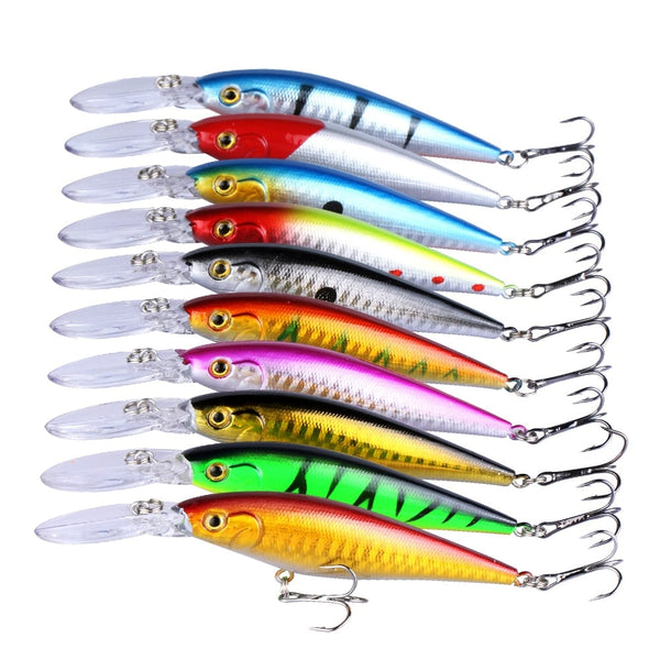 Colorful Fish Shaped Lures Set - Blue Force Sports