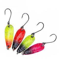 Fishing Metal Spoon Baits Spoon 4 pcs Set - Blue Force Sports