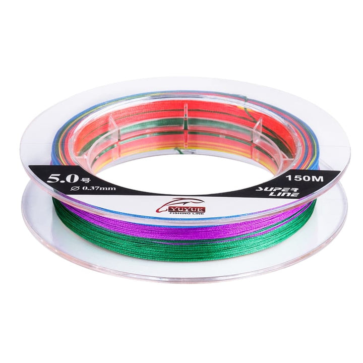 Colorful 8-Strand Braided Fishing Line - Blue Force Sports