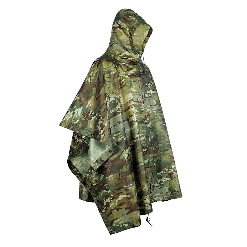 Outdoor Multifunctional Lightweight Waterproof Nylon Raincoat - Blue Force Sports