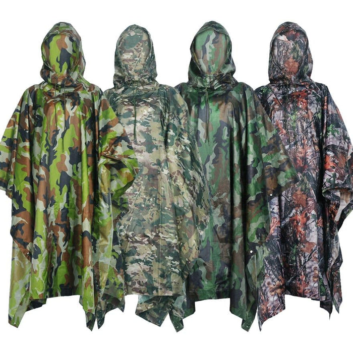 Outdoor Multifunctional Lightweight Waterproof Nylon Raincoat - Blue Force Sports