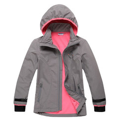 Girl's Symple Style Windproof Jacket - Blue Force Sports