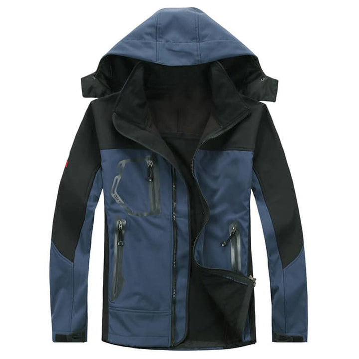 Men's Windproof Hiking Jacket - Blue Force Sports