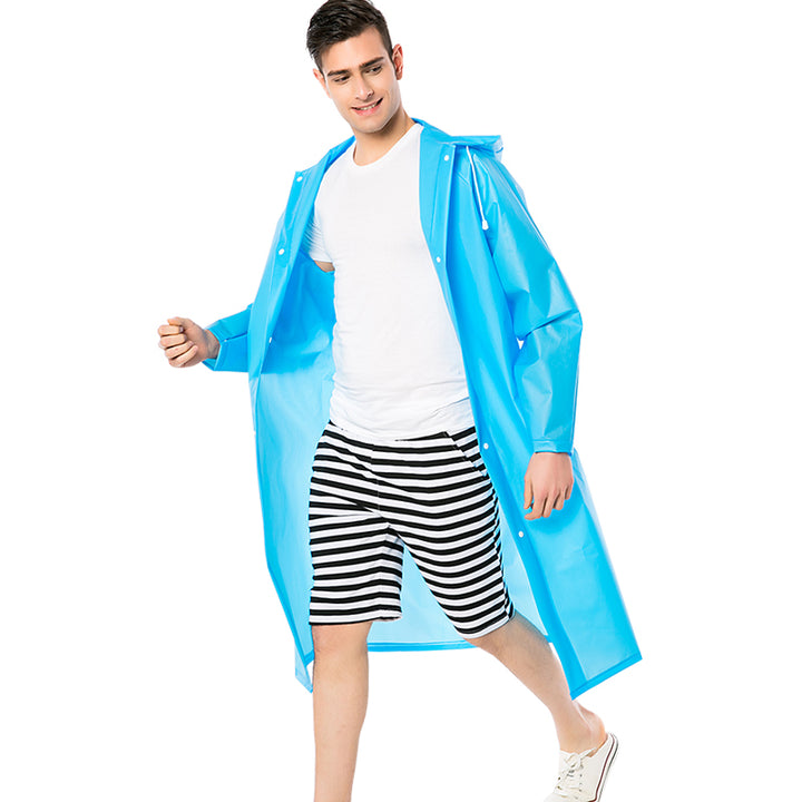 Outdoor Foldable Raincoat - Blue Force Sports