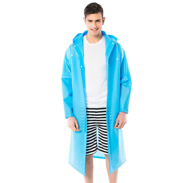 Outdoor Foldable Raincoat - Blue Force Sports