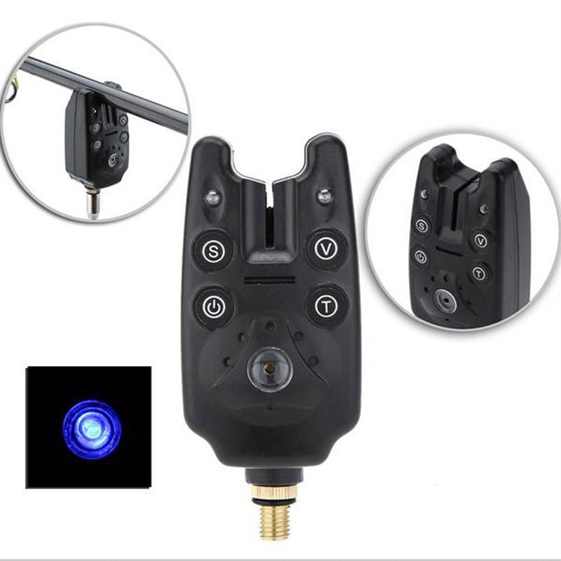 Adjustable Waterproof Fishing Electronic Alarm with 2 LEDs - Blue Force Sports