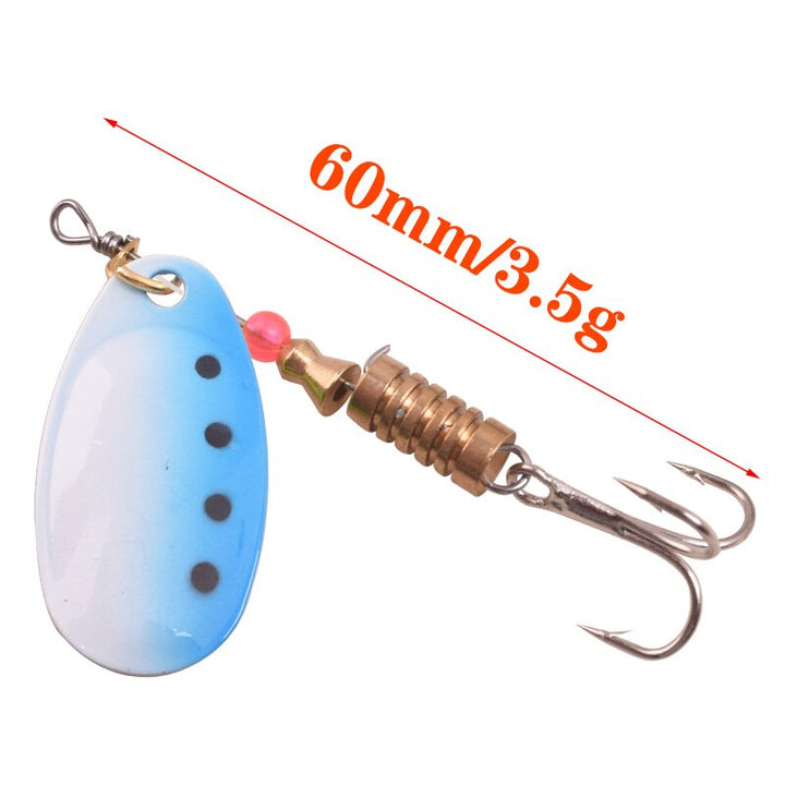 Rotating Fishing Lure Metal Bait Hooks 3 pcs Set - Blue Force Sports