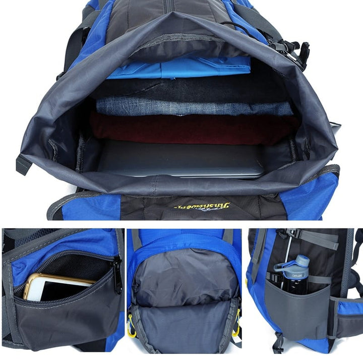 Waterproof Hiking Unisex Backpacks - Blue Force Sports