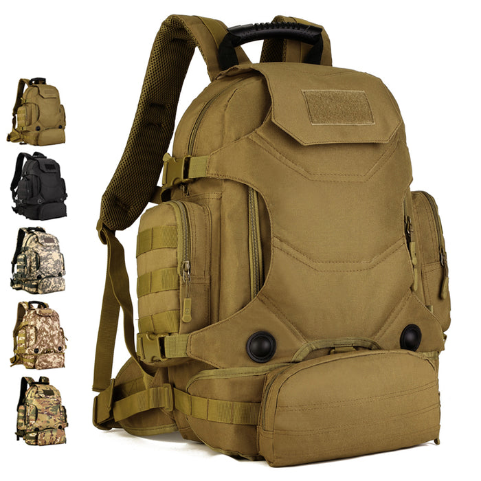 High Quality Multifunctional Waterproof Nylon Men's Travel Backpack - Blue Force Sports