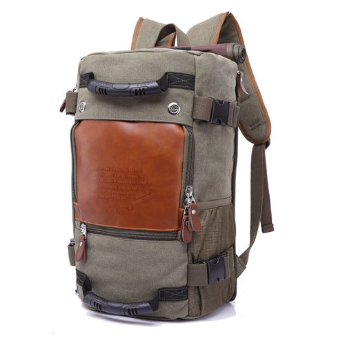 Universal Men's Canvas Backpack and Shoulder Bag - Blue Force Sports