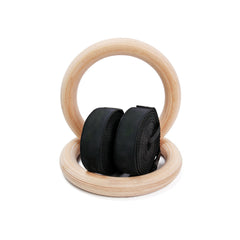 Wooden Gymnastic Rings - Blue Force Sports