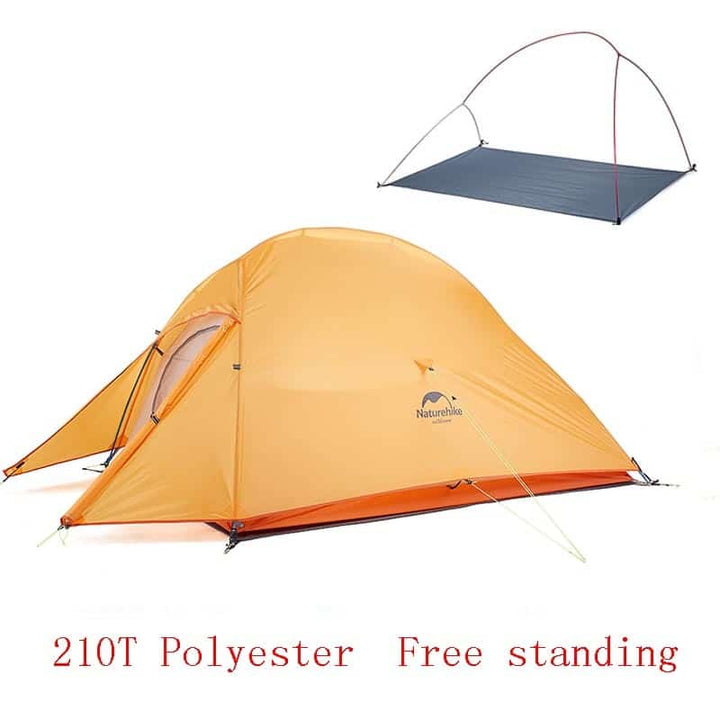 Comfortable Polyester Tent for 2 Person with Mat - Blue Force Sports