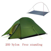 Comfortable Polyester Tent for 2 Person with Mat - Blue Force Sports