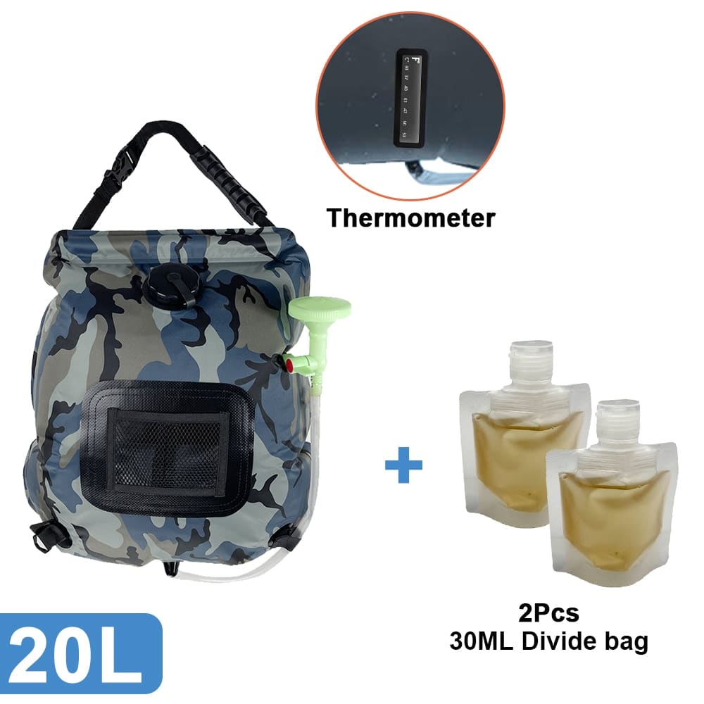 20L Portable Outdoor Camping Water Bag - Blue Force Sports