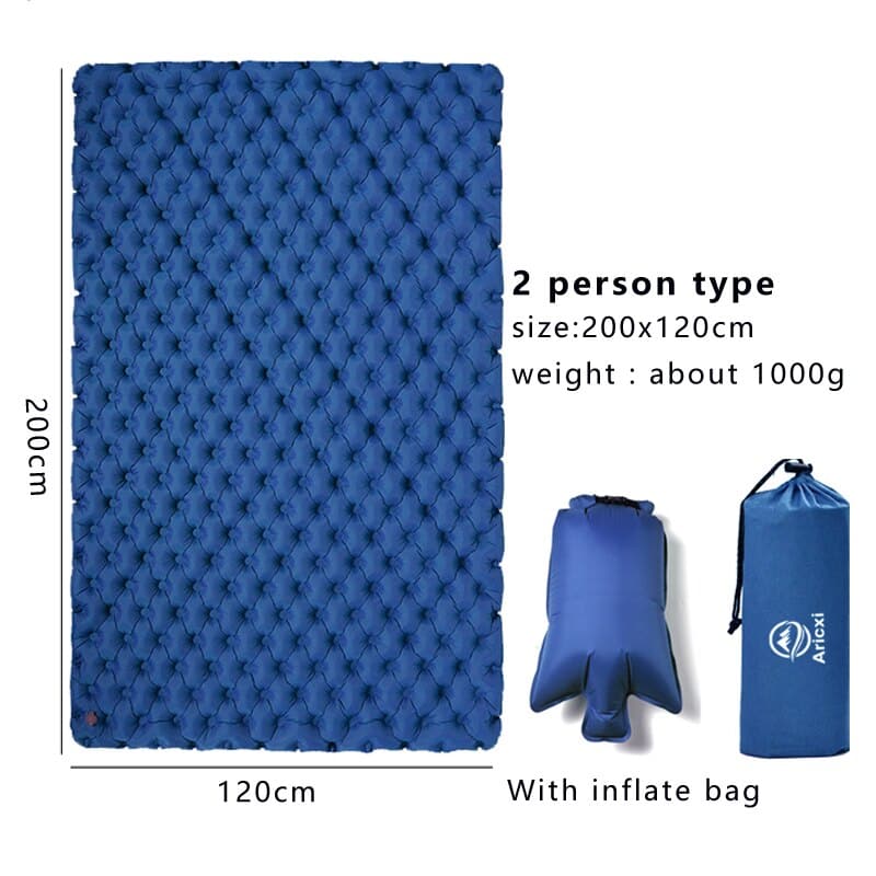 Soft Thick Inflatable Sleeping Mat - Blue Force Sports