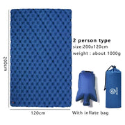 Soft Thick Inflatable Sleeping Mat - Blue Force Sports