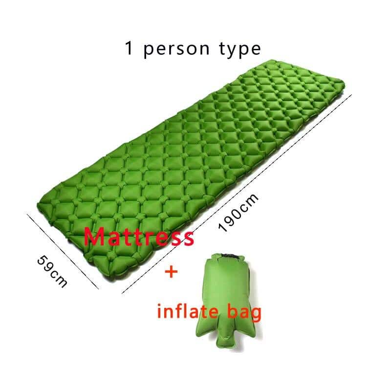 Soft Thick Inflatable Sleeping Mat - Blue Force Sports