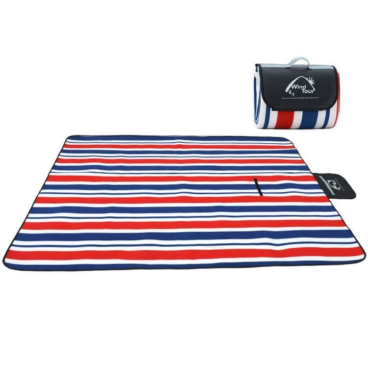 Convenient Portable Folding Waterproof Cotton Camping Mat - Blue Force Sports
