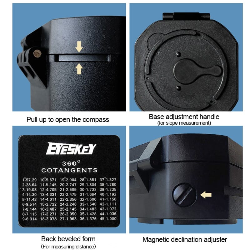 Lightweight Shockproof, Waterproof Compass - Blue Force Sports
