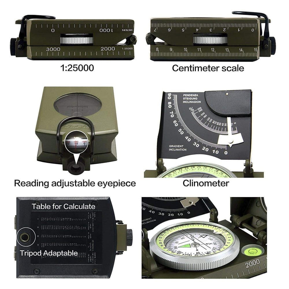 Mulitifunction  Survival Compass - Blue Force Sports