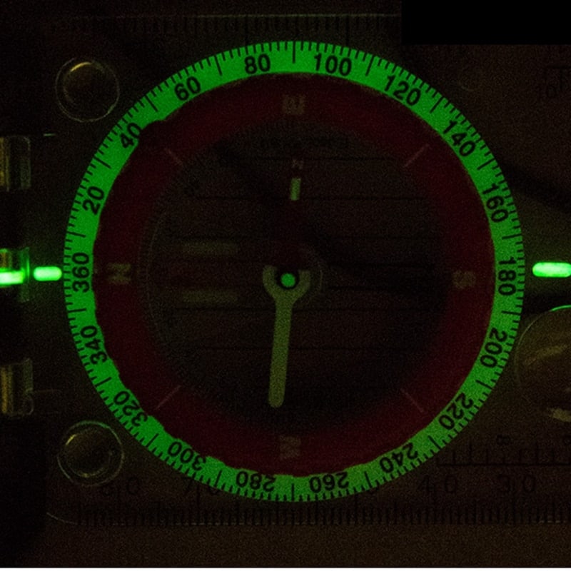 Durable Waterproof Anti-Shock Luminous Compass with Mirror - Blue Force Sports