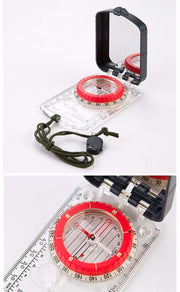 Durable Waterproof Anti-Shock Luminous Compass with Mirror - Blue Force Sports