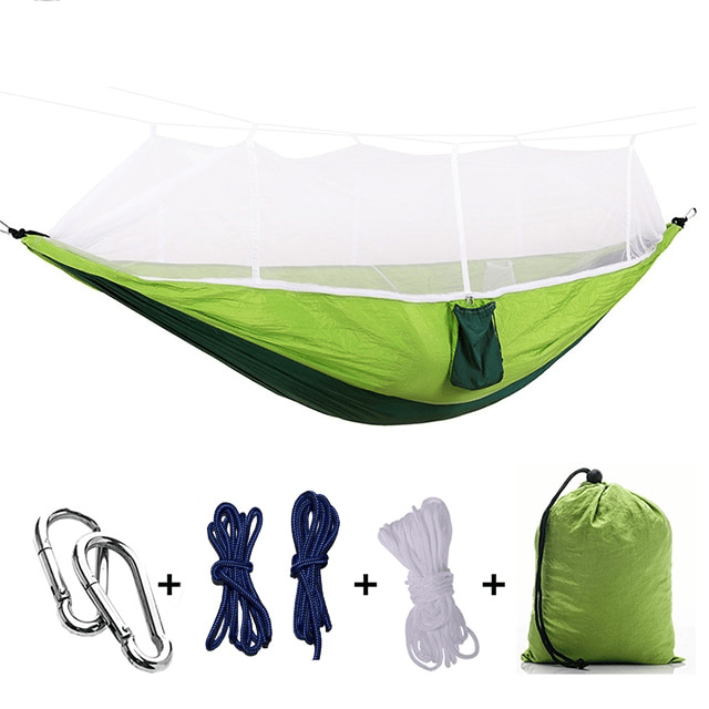 Light Camping Hammock with Mosquito Net - Blue Force Sports