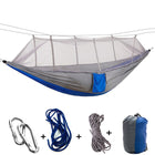 Light Camping Hammock with Mosquito Net - Blue Force Sports