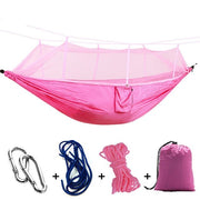 Light Camping Hammock with Mosquito Net - Blue Force Sports