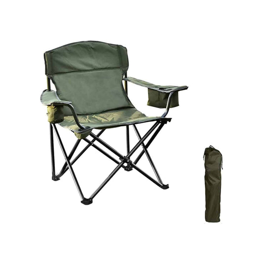 Green Tones Camping Chair with Cooler Bag - Blue Force Sports