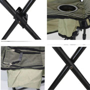 Green Tones Camping Chair with Cooler Bag - Blue Force Sports