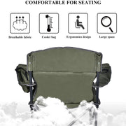 Green Tones Camping Chair with Cooler Bag - Blue Force Sports