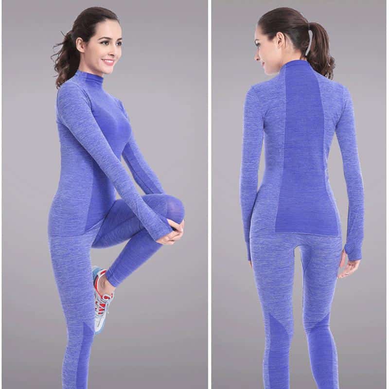 Women's Elastic Thermal Underwear - Blue Force Sports