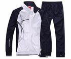 Men's Wave Print Windbreaker and Pants Set - Blue Force Sports