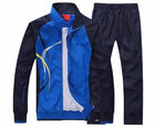 Men's Wave Print Windbreaker and Pants Set - Blue Force Sports