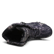 Men's Camouflage Printed Hiking Boots - Blue Force Sports