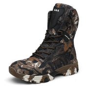 Men's Camouflage Printed Hiking Boots - Blue Force Sports